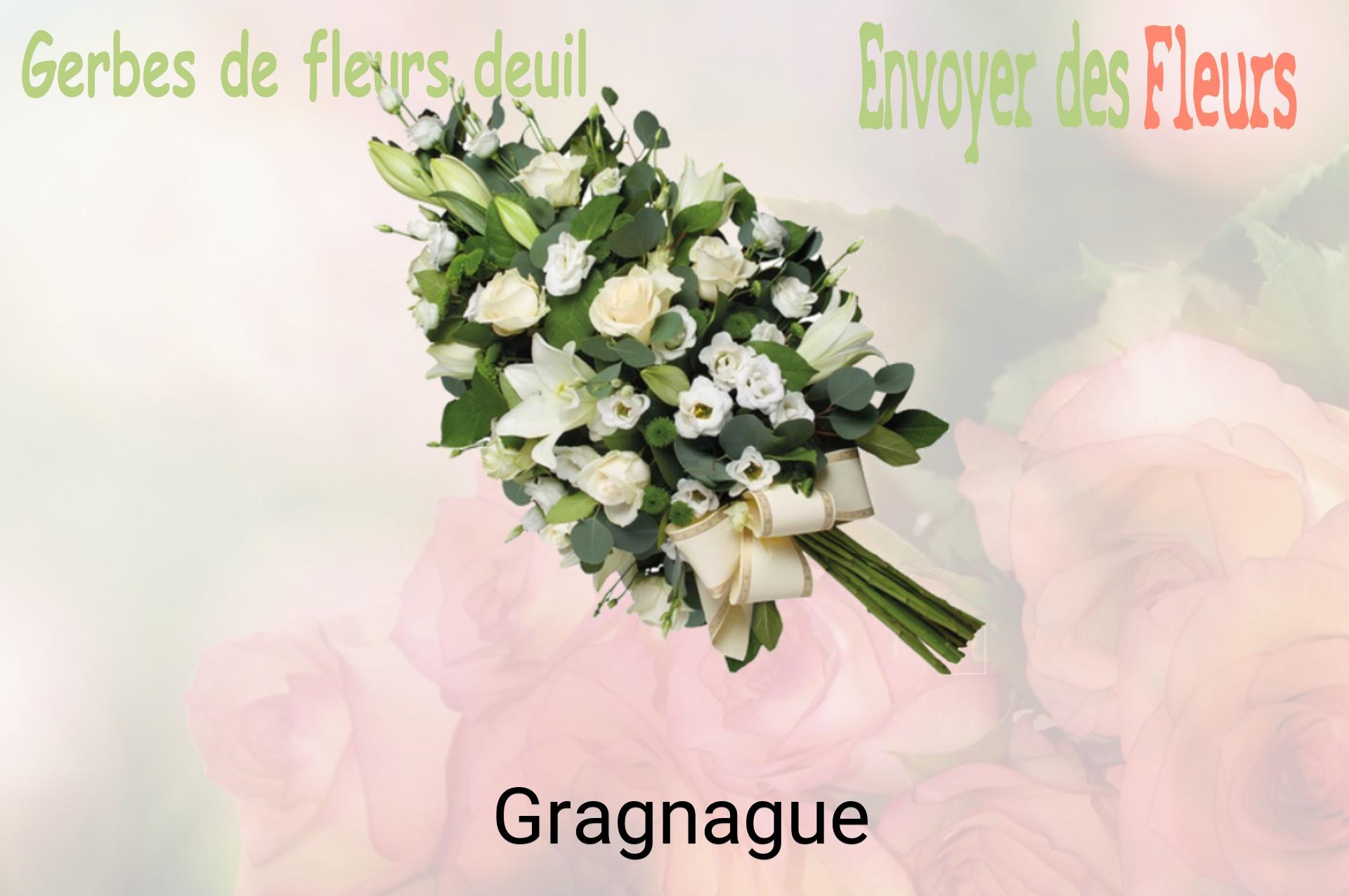 Gerbe de fleurs de deuil livrée à Gragnague
